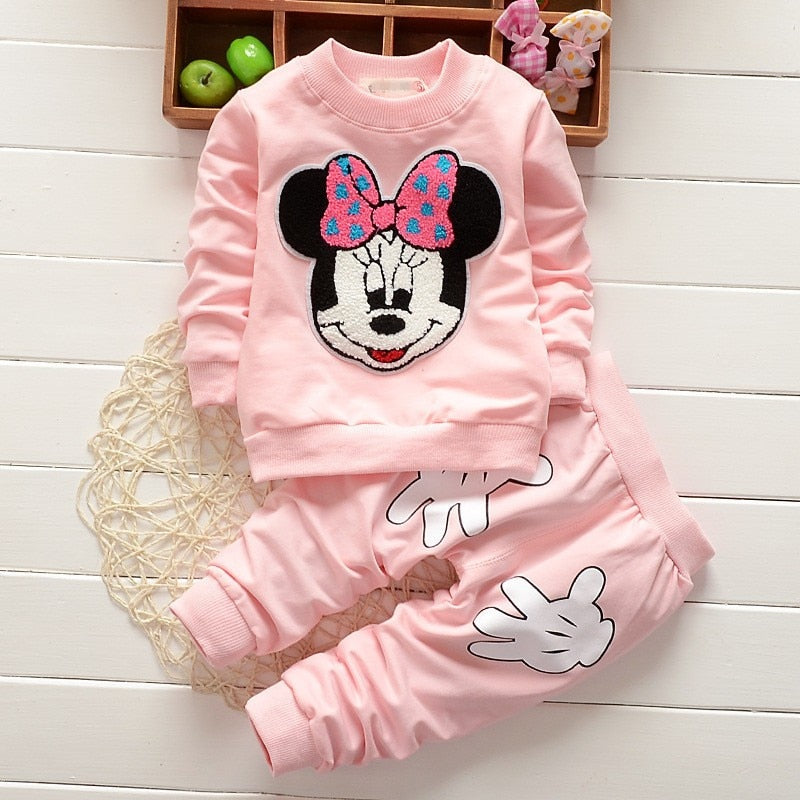 Conjuntos de Roupas Mickey e Minnie para meninos e meninas