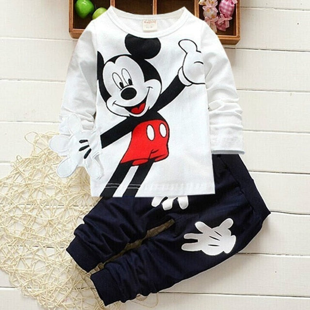 Conjuntos de Roupas Mickey e Minnie para meninos e meninas