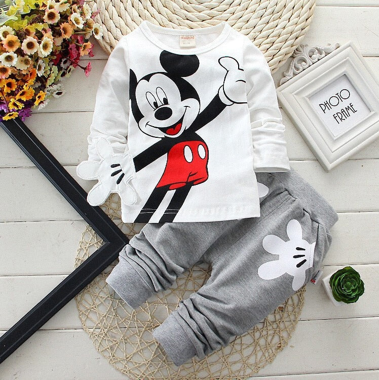 Conjuntos de Roupas Mickey e Minnie para meninos e meninas