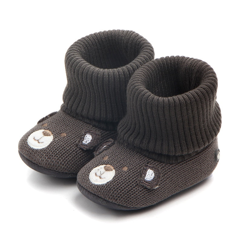 Sapatos de lã para bebês unissex botas de inverno quentes