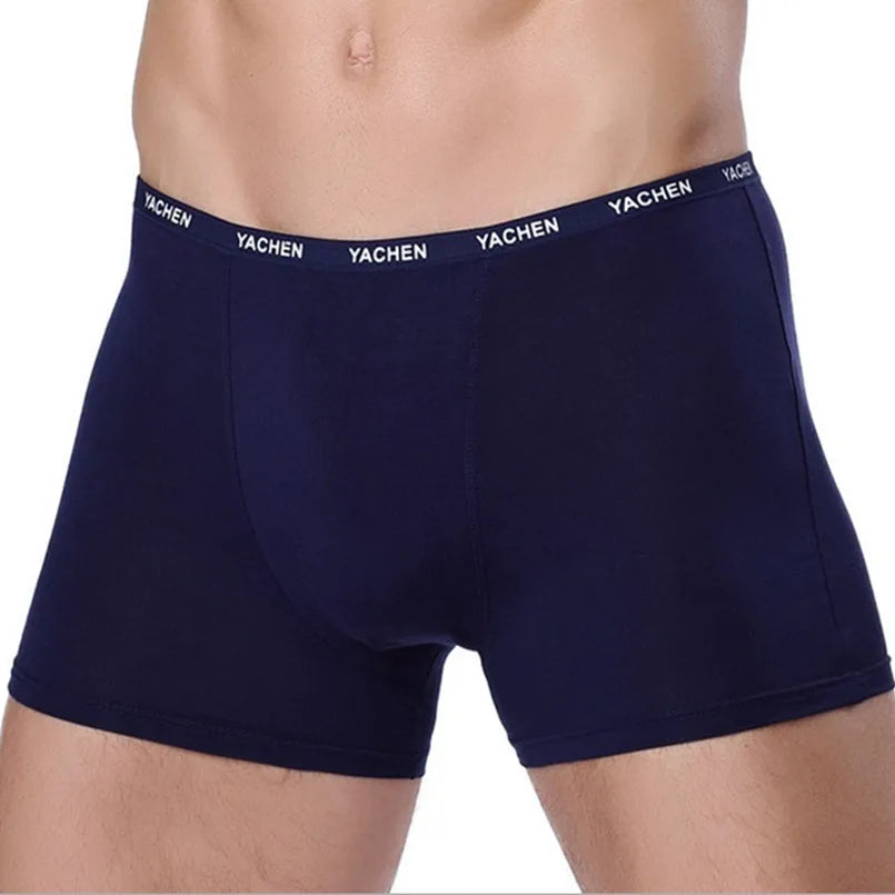 Conjunto com 4 peças de cuecas boxers masculinas sexy em modal e elastano