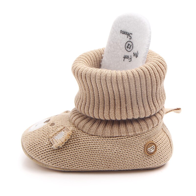 Sapatos de lã para bebês unissex botas de inverno quentes