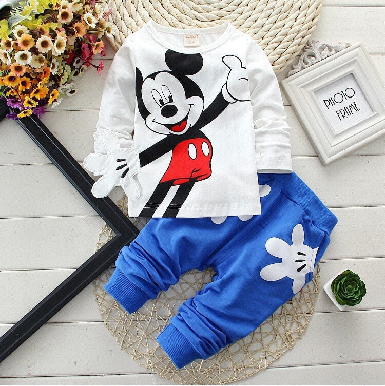 Conjuntos de Roupas Mickey e Minnie para meninos e meninas