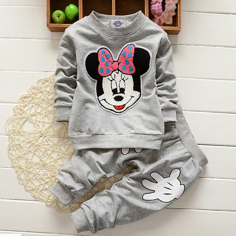 Conjuntos de Roupas Mickey e Minnie para meninos e meninas