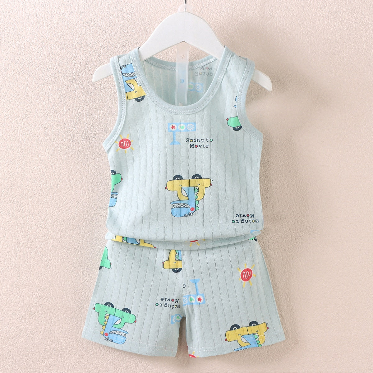 Conjunto infantil unissex short + camisa regata