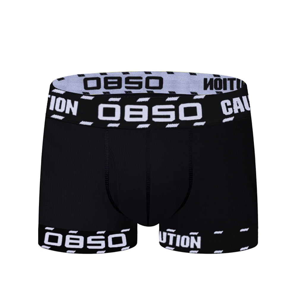 Cueca boxer sexy masculinas longa e macia em algodão