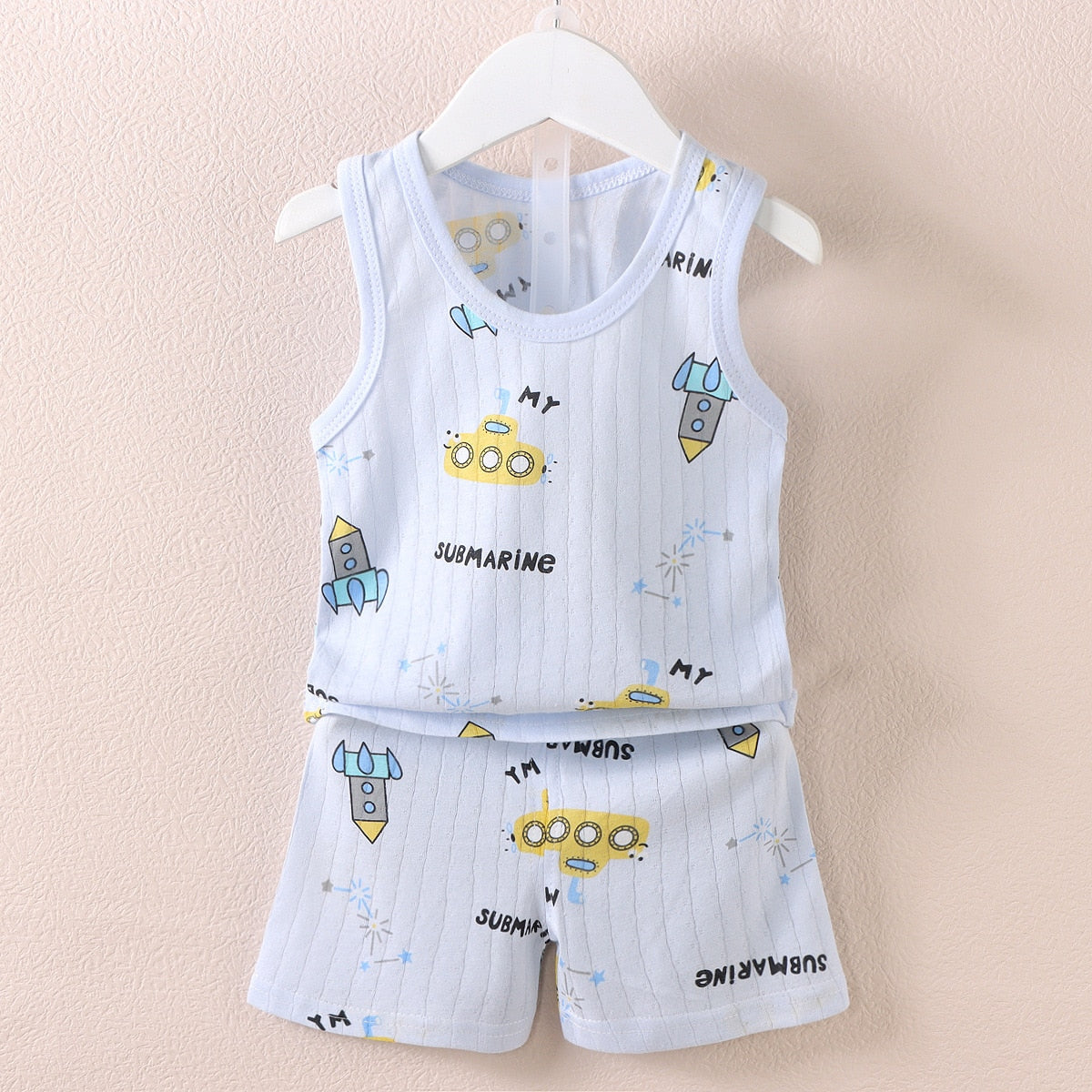 Conjunto infantil unissex short + camisa regata