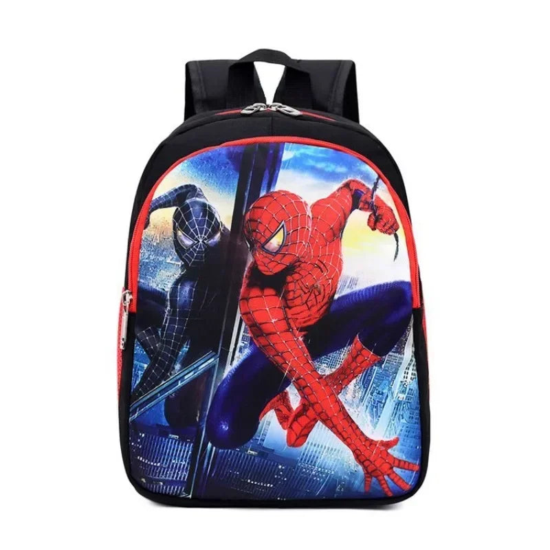 Mochila escolar leve com grande capacidade para meninos 3-10 anos com desenhos da Marvel