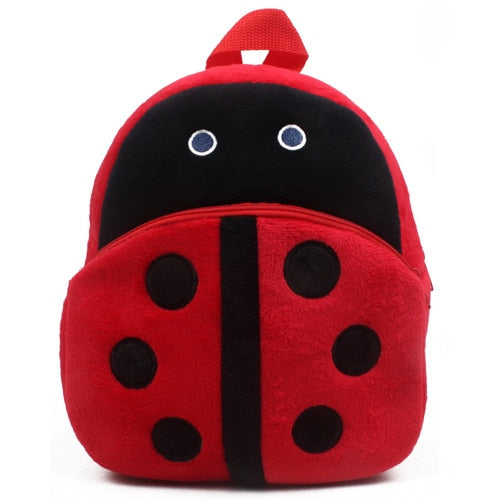 Mini mochila infantil escolar 3d de desenhos animados de pelúcia