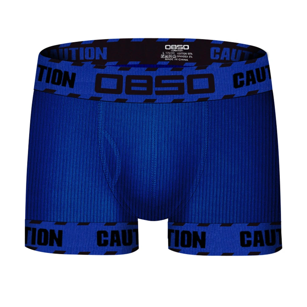 Cueca boxer sexy masculinas longa e macia em algodão