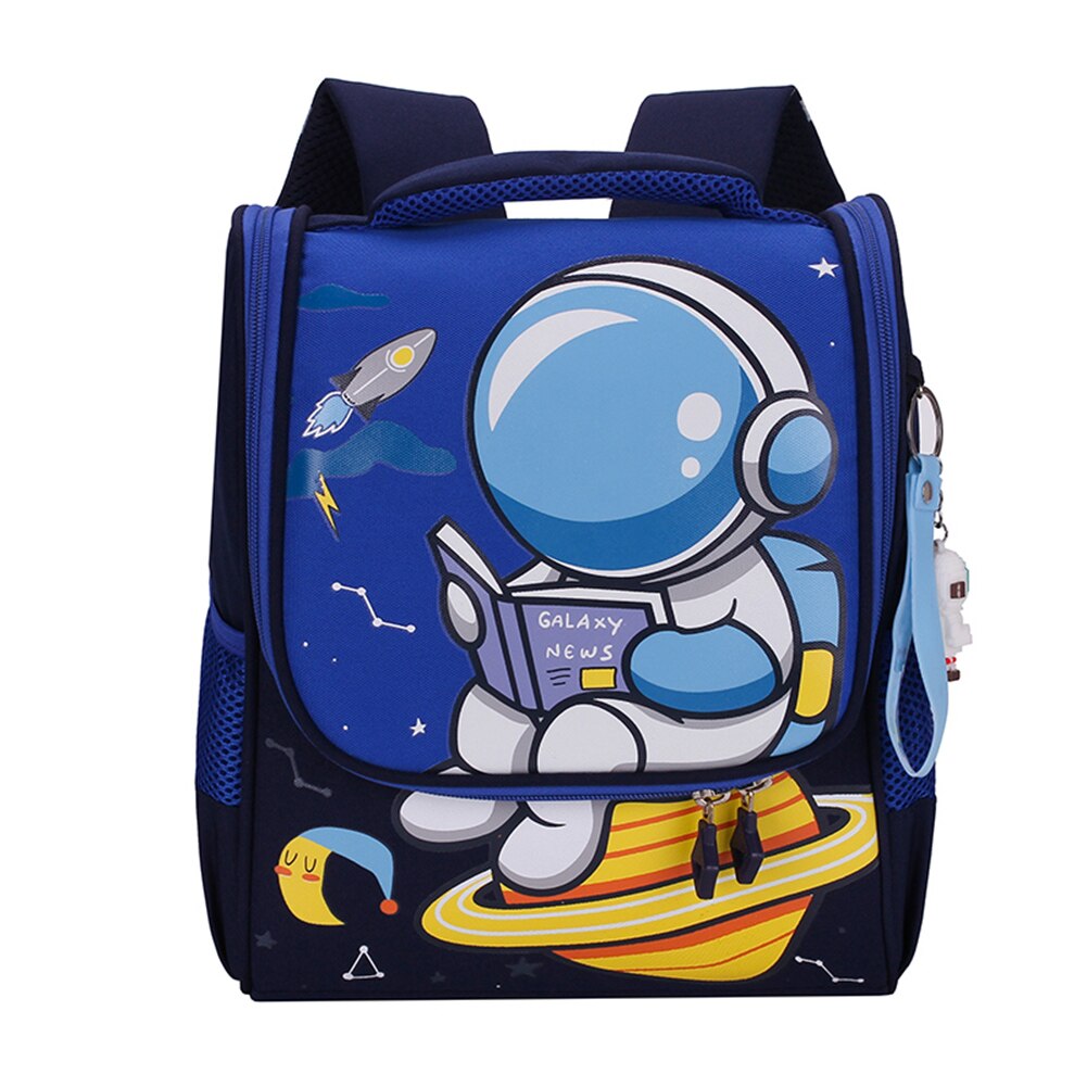 Mochila infantil com desenho do astronauta ou do coelho