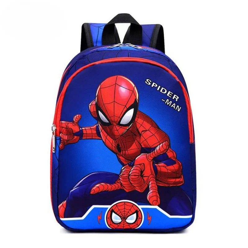 Mochila escolar leve com grande capacidade para meninos 3-10 anos com desenhos da Marvel