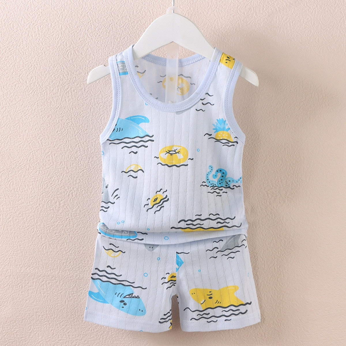 Conjunto infantil unissex short + camisa regata