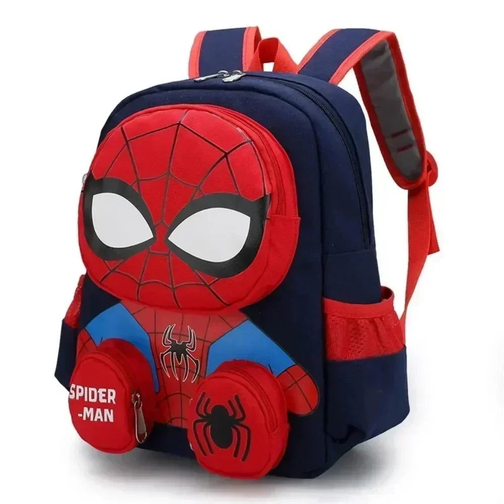 Mochila escolar leve com desenho animado em 3D do Homem- Aranha