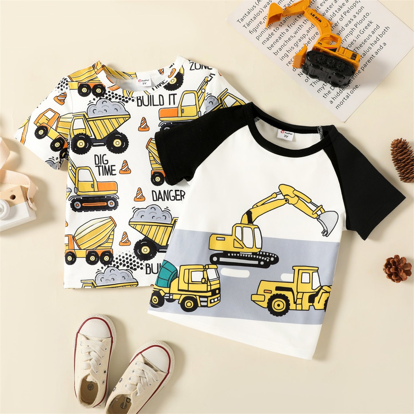 Camisetas masculinas PatPat tamanhos infantil e bebê