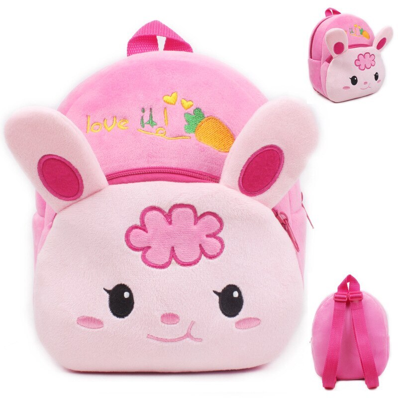 Mochila infantil de pelúcia