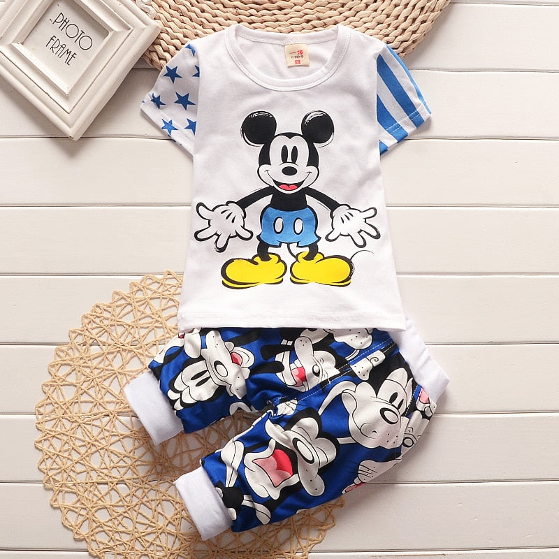 Conjuntos de Roupas Mickey e Minnie para meninos e meninas