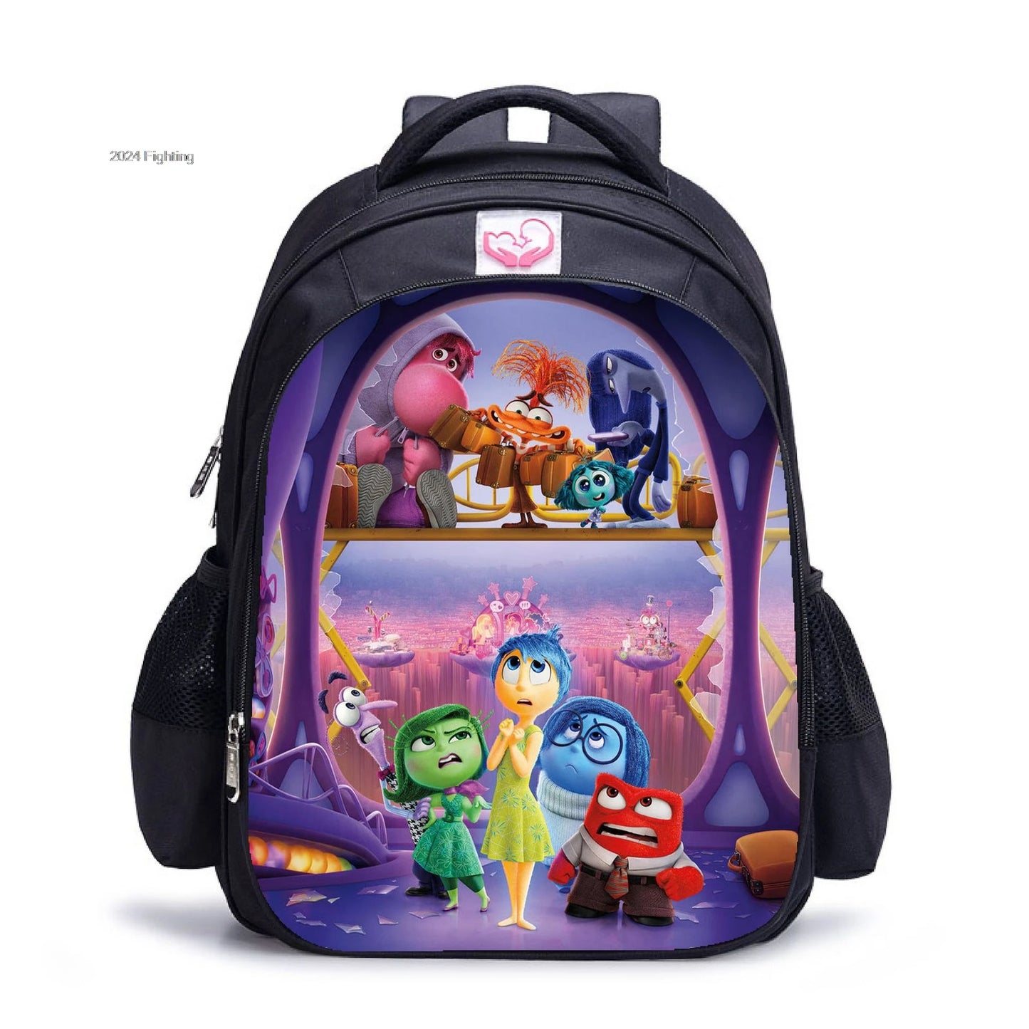 Mochila com  desenho do filme Divertidamente para meninos e meninas de 1 a 6 anos