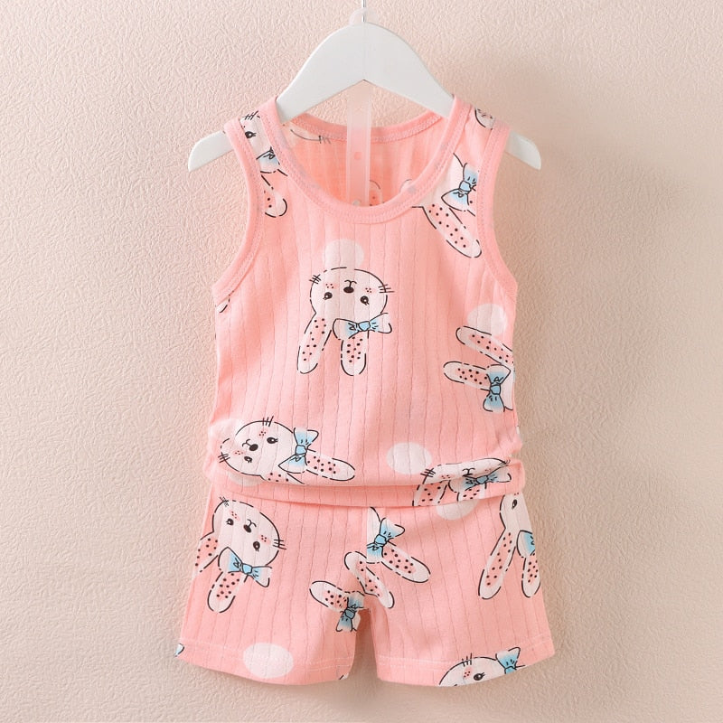 Conjunto infantil unissex short + camisa regata