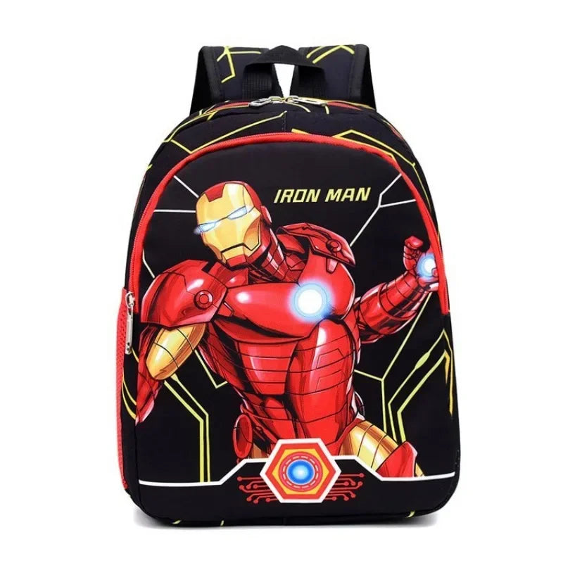 Mochila escolar leve com grande capacidade para meninos 3-10 anos com desenhos da Marvel