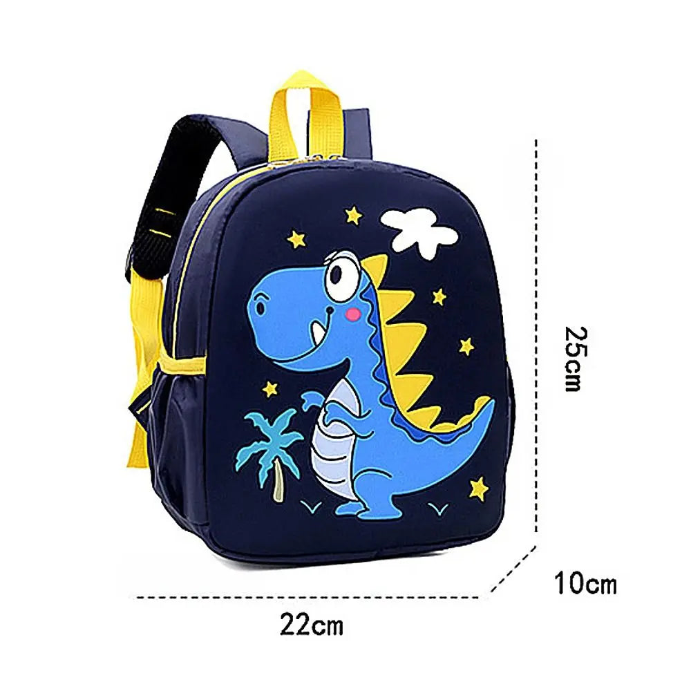 Mochila do jardim de infância com desenho animado de dinossauro fofo