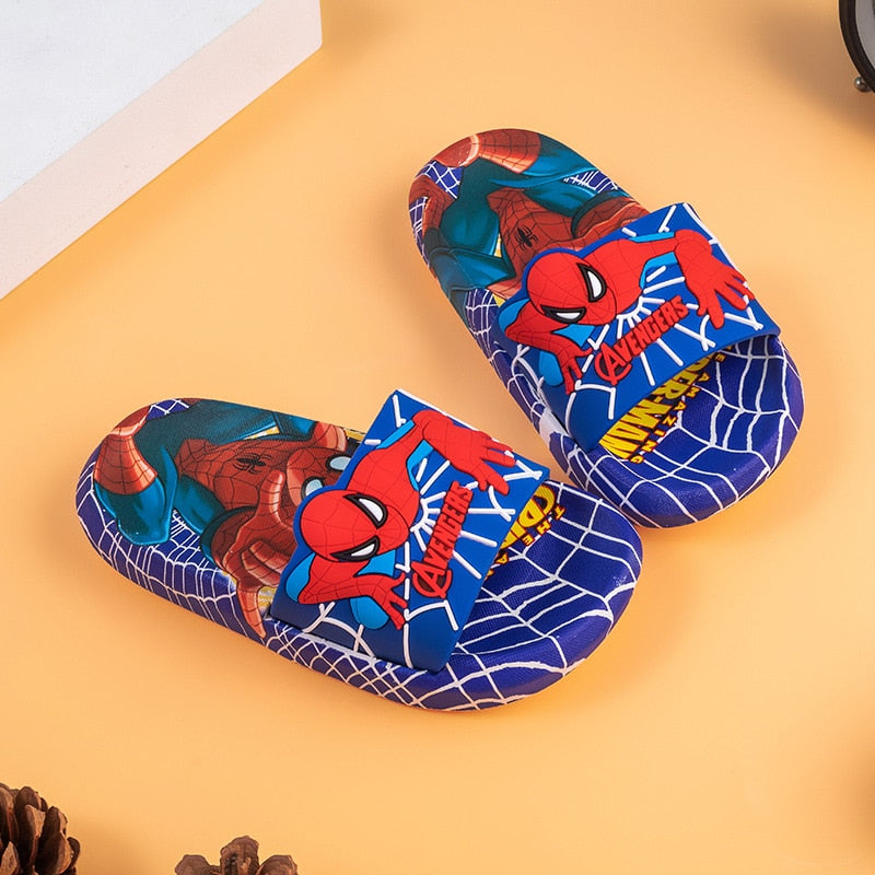 Sandálias infantil decorativa do homem-aranha, homem de ferro ou capitão américa