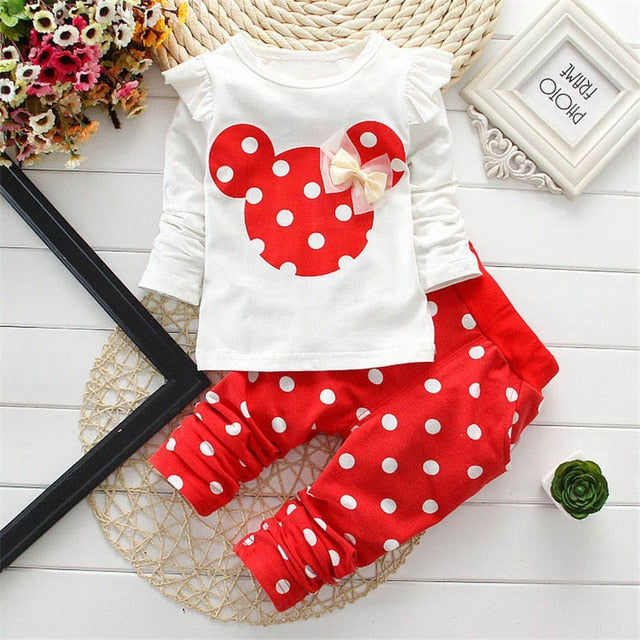 Conjuntos de Roupas Mickey e Minnie para meninos e meninas