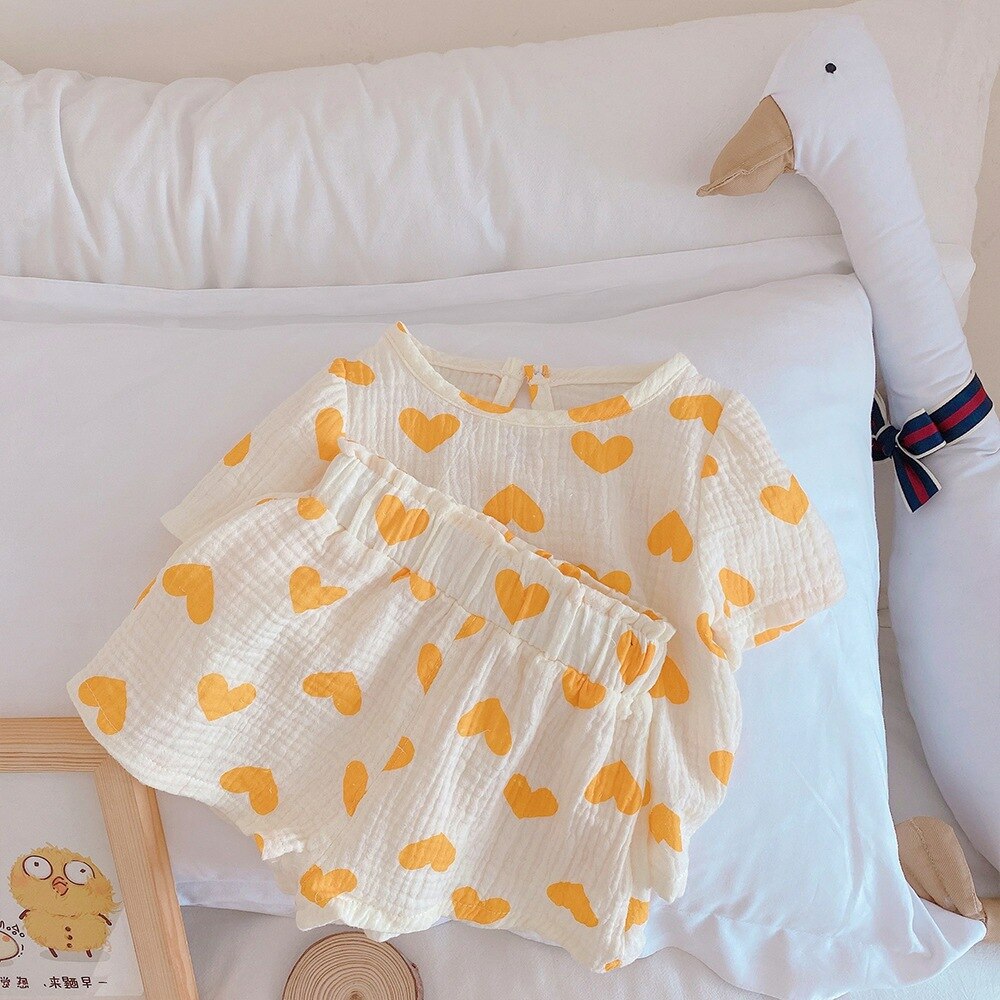 Conjunto de pijama infantil para meninos e meninas 0-6 anos