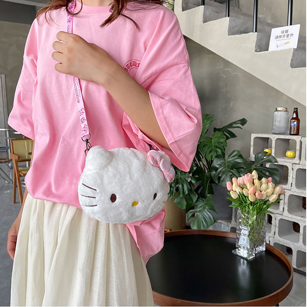 Mini bolsa de ombro Kawaii Sanrio Hello Kitty