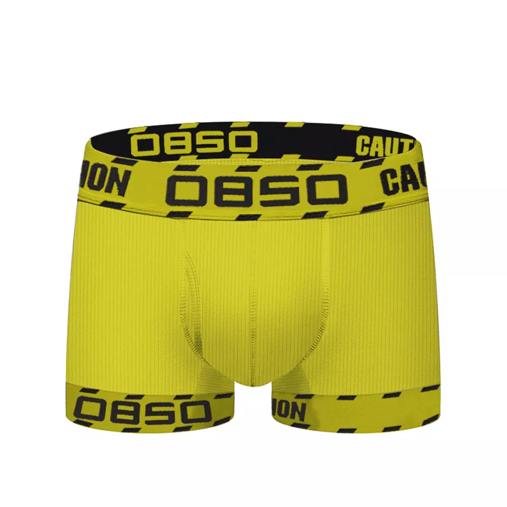 Cueca boxer sexy masculinas longa e macia em algodão