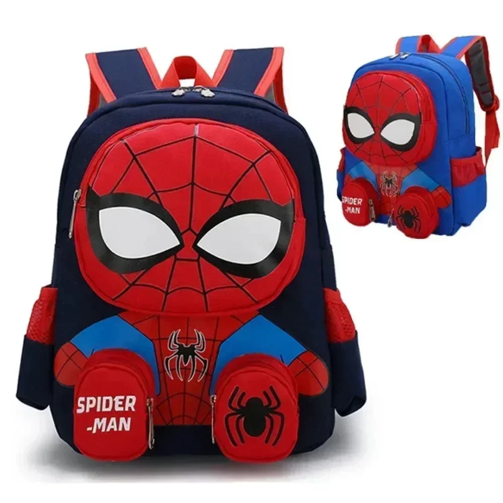 Mochila escolar leve com desenho animado em 3D do Homem- Aranha