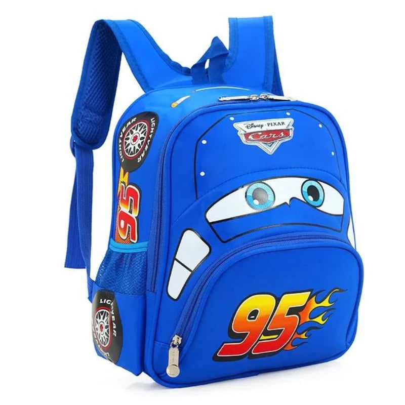 Mochila escolar infantil para meninos com desenho do Relâmpago McQueen de 3 a 6 anos