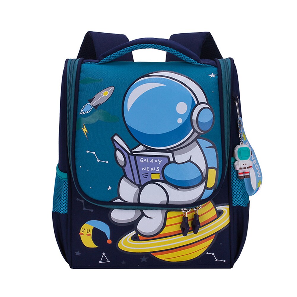 Mochila infantil com desenho do astronauta ou do coelho