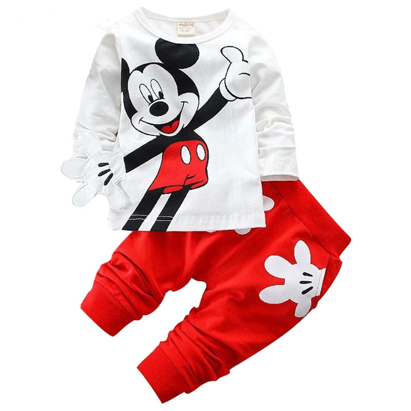 Conjuntos de Roupas Mickey e Minnie para meninos e meninas