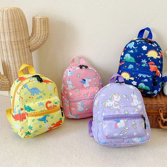 Mochilas escolares fofas de jardim de infância com desenhos de dinossauros