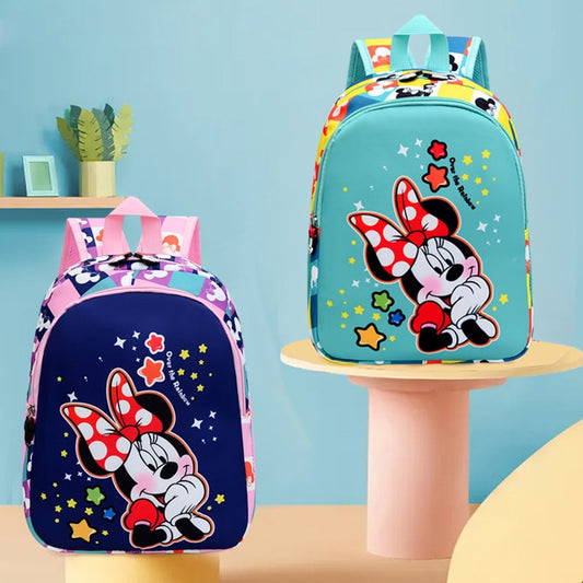 Mochila escolar infantil feminina da Minnie jardim de infância