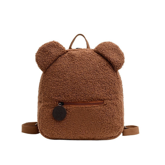 Mochila urso de pelúcia para crinaças